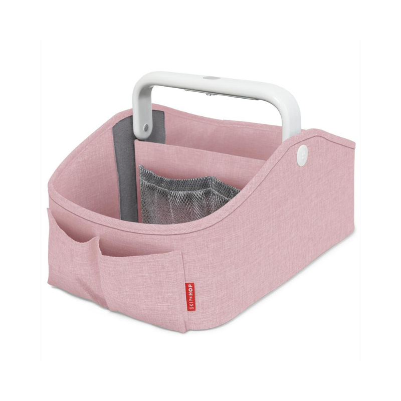 Skip Hop Nursery Style Light Up Nappy Caddy - Pink Heather